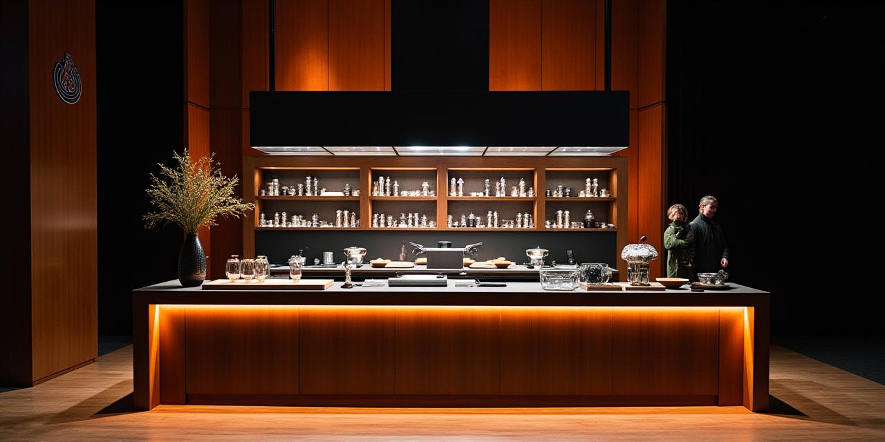 イベント会場に設置されたスタイリッシュな火床